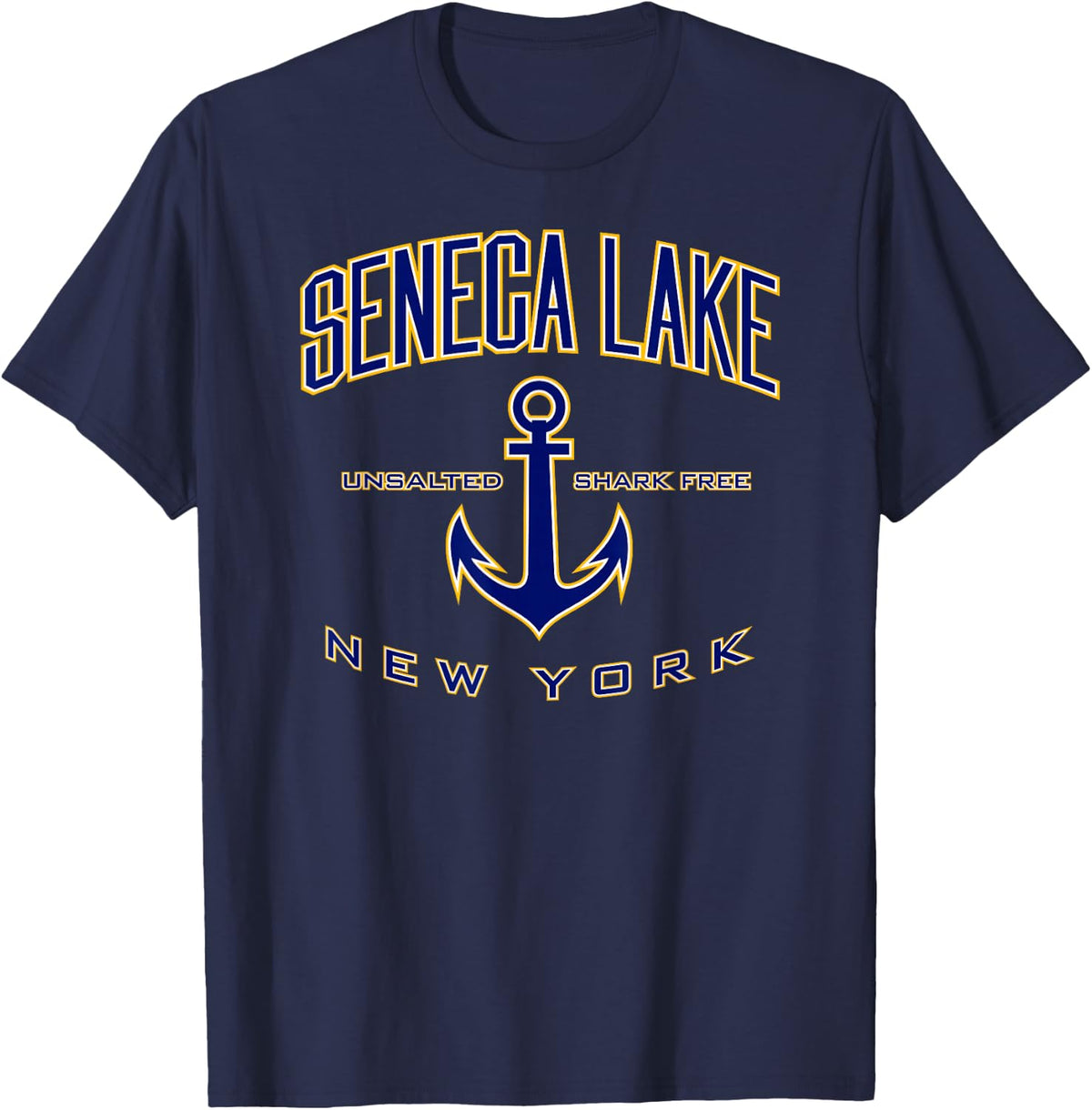 Seneca Lake T-Shirt - Navy Blue