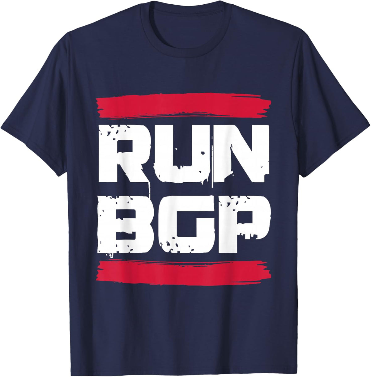 Run BGP Border Gateway Protocol Programmer Coder Gift T-Shirt - Navy Blue