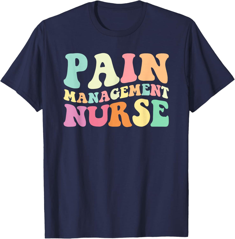 PM Nurse Pain Management Nurse Nurses Day T-Shirt - Navy Blue