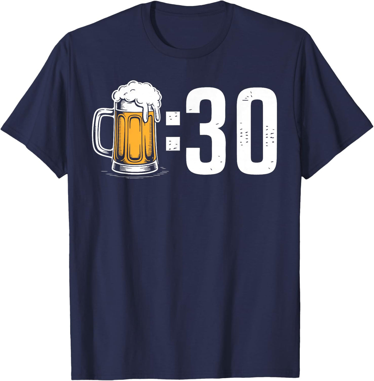 Homebrew Drinking Beer 30 Brewer T-Shirt - Navy Blue