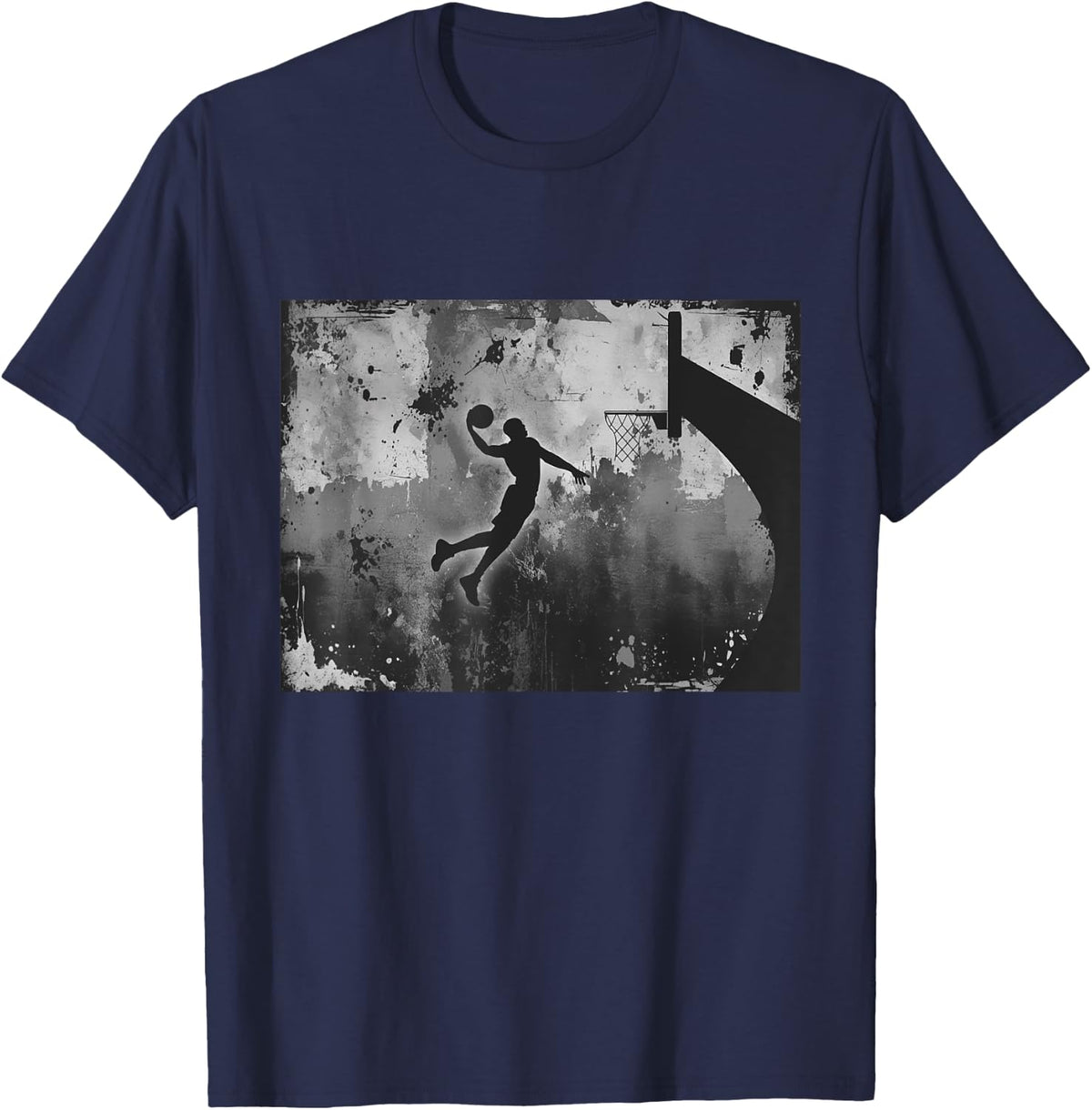 Basketball T-Shirt - Navy Blue