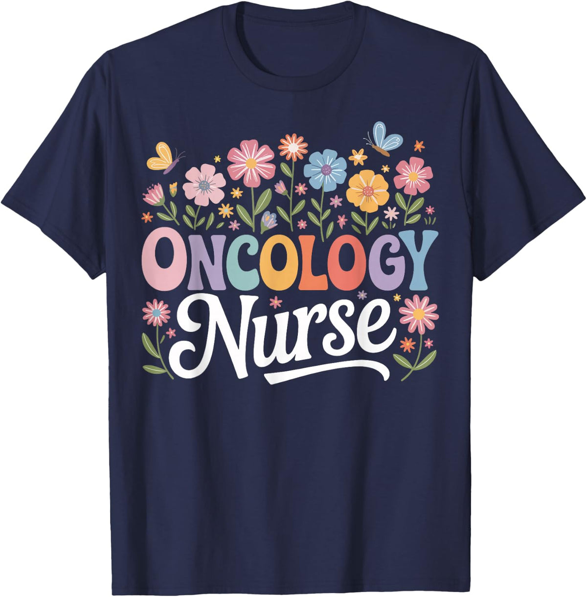 Oncology Nurse T-Shirt - Navy Blue