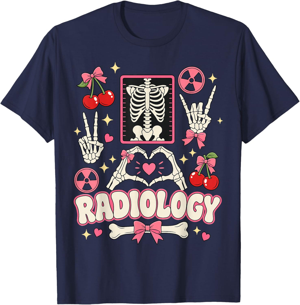 Radiology X-Ray Tech T-Shirt - Navy Blue