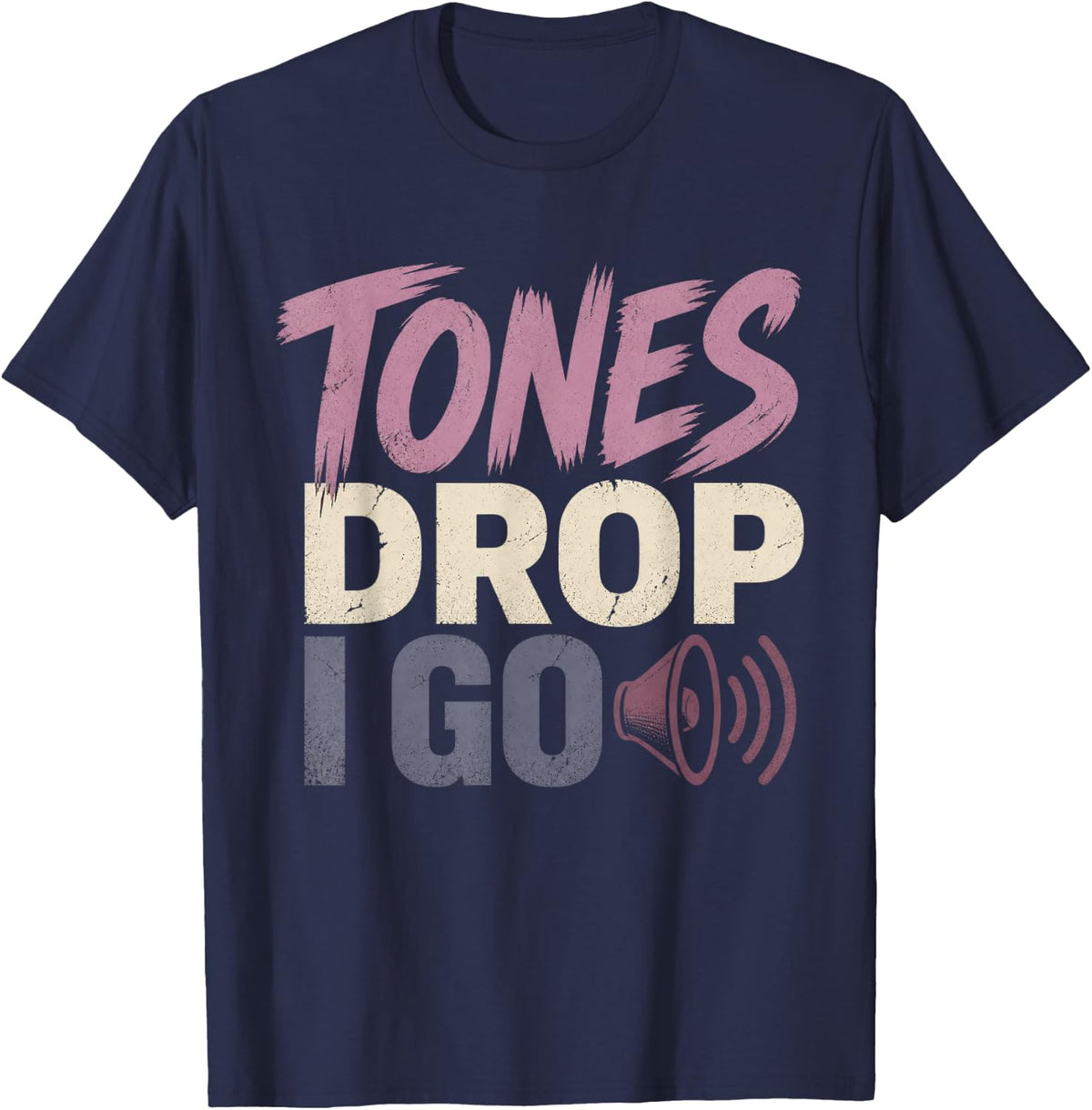 Tones Drop I Go Firefighter Paramedic First Responder EMT T-Shirt - Navy Blue