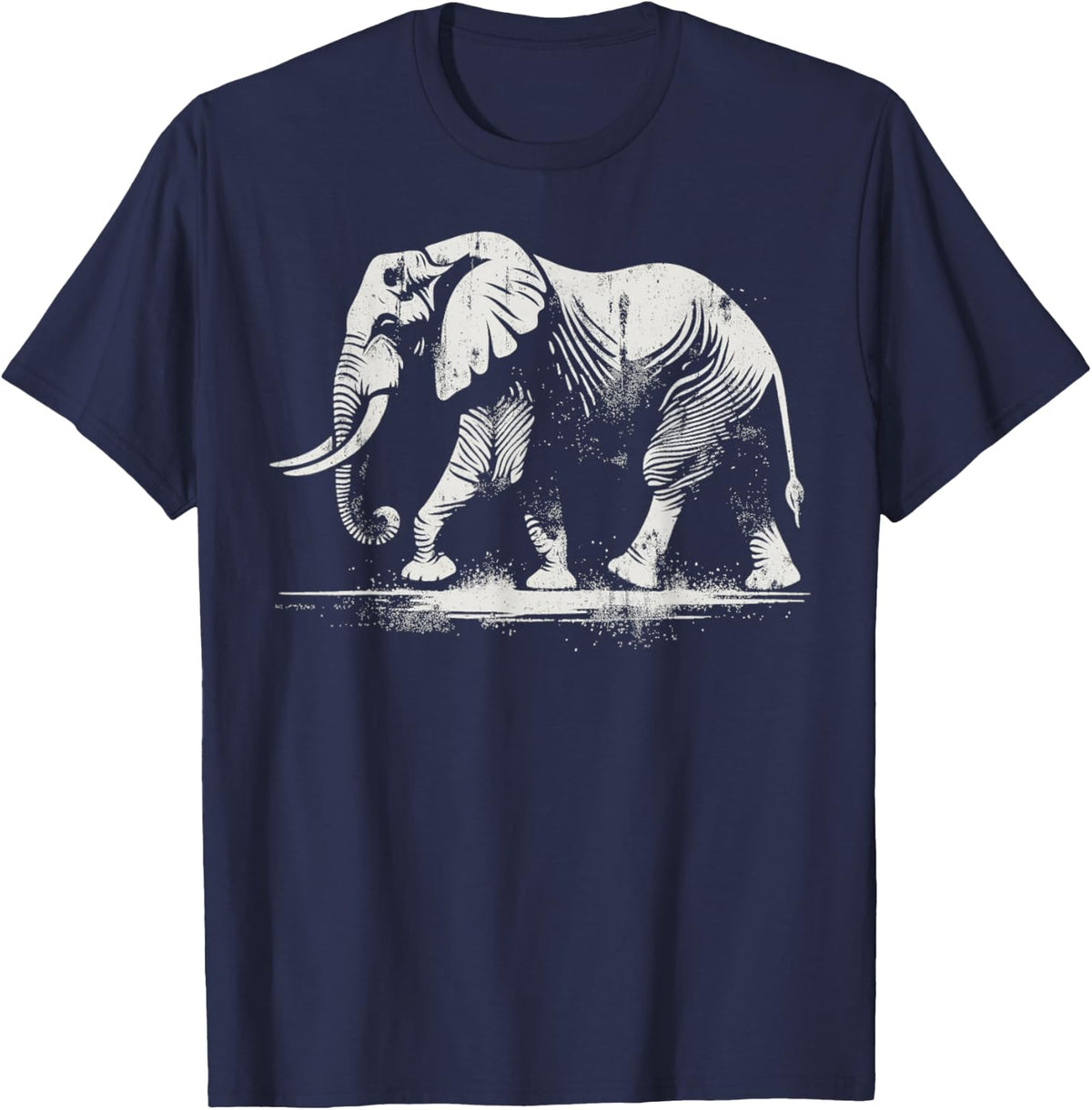 Elephant T-Shirt - Navy Blue