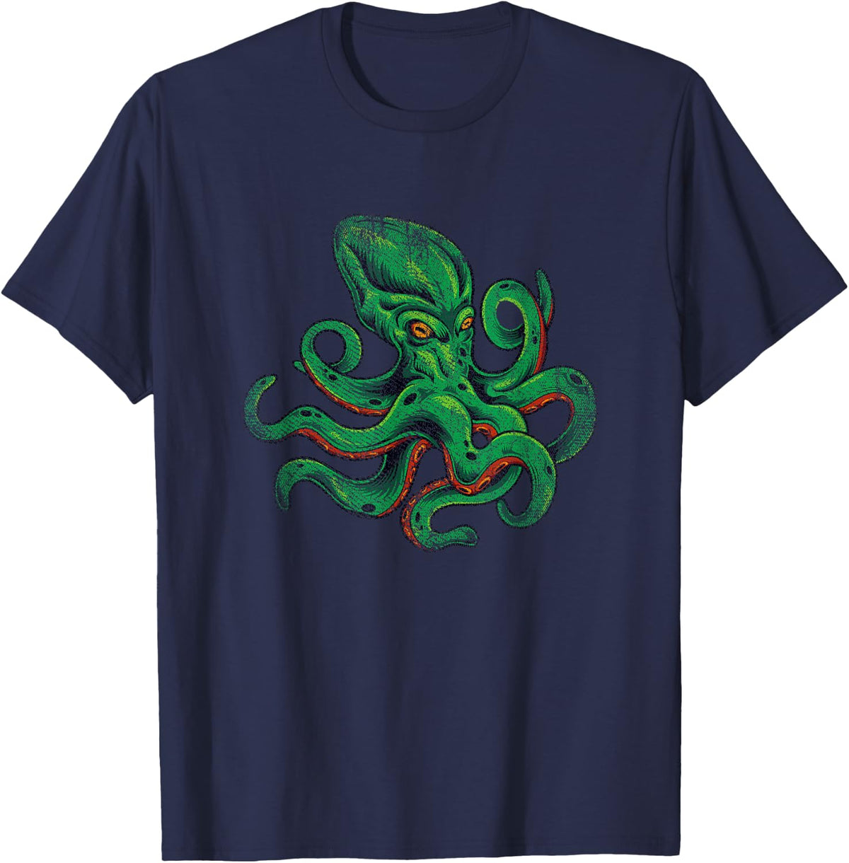 Vintage Octopus T-Shirt - Navy Blue