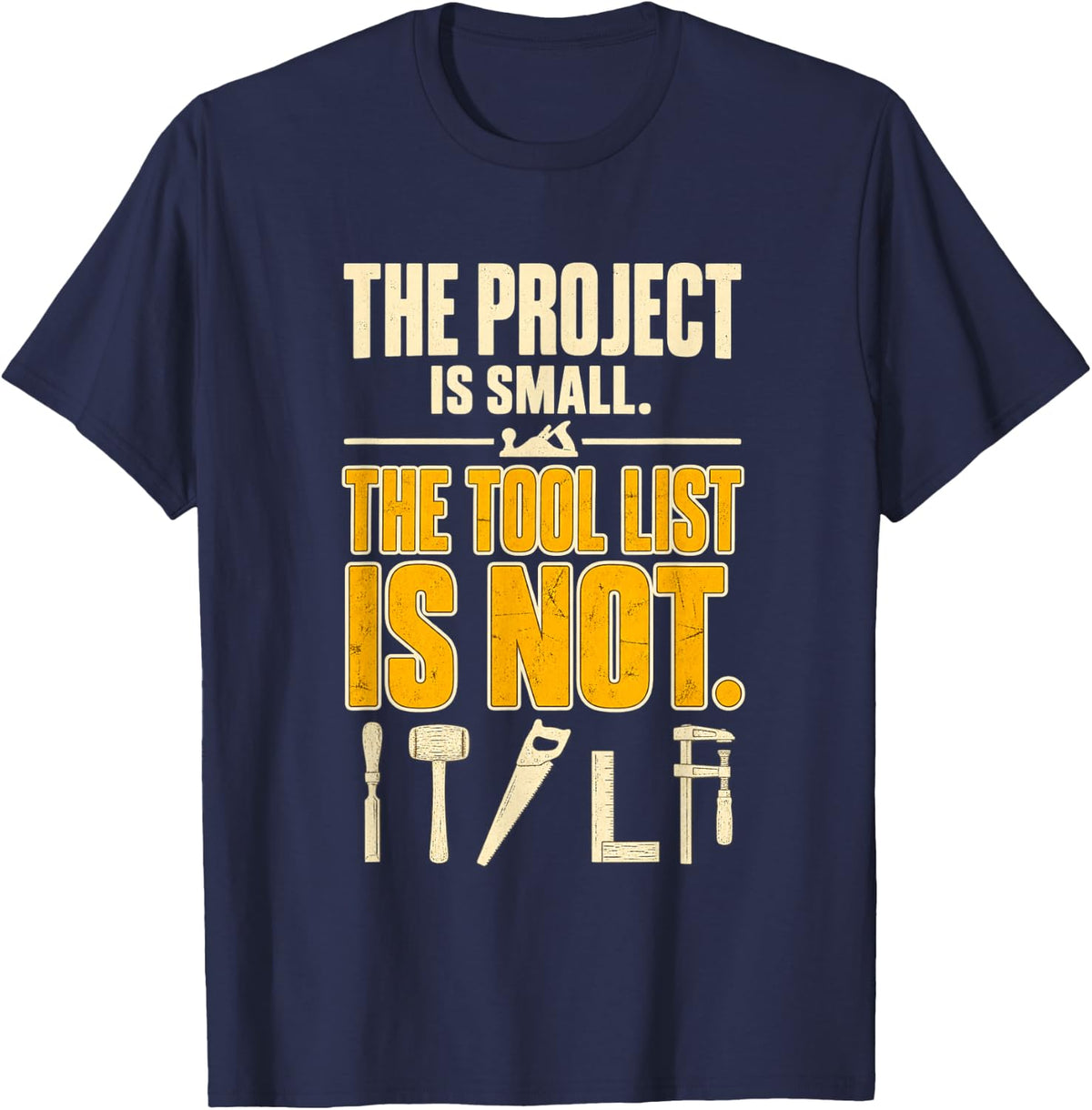 Woodworking Woodworker Workshop Carpenter Tools T-Shirt - Navy Blue