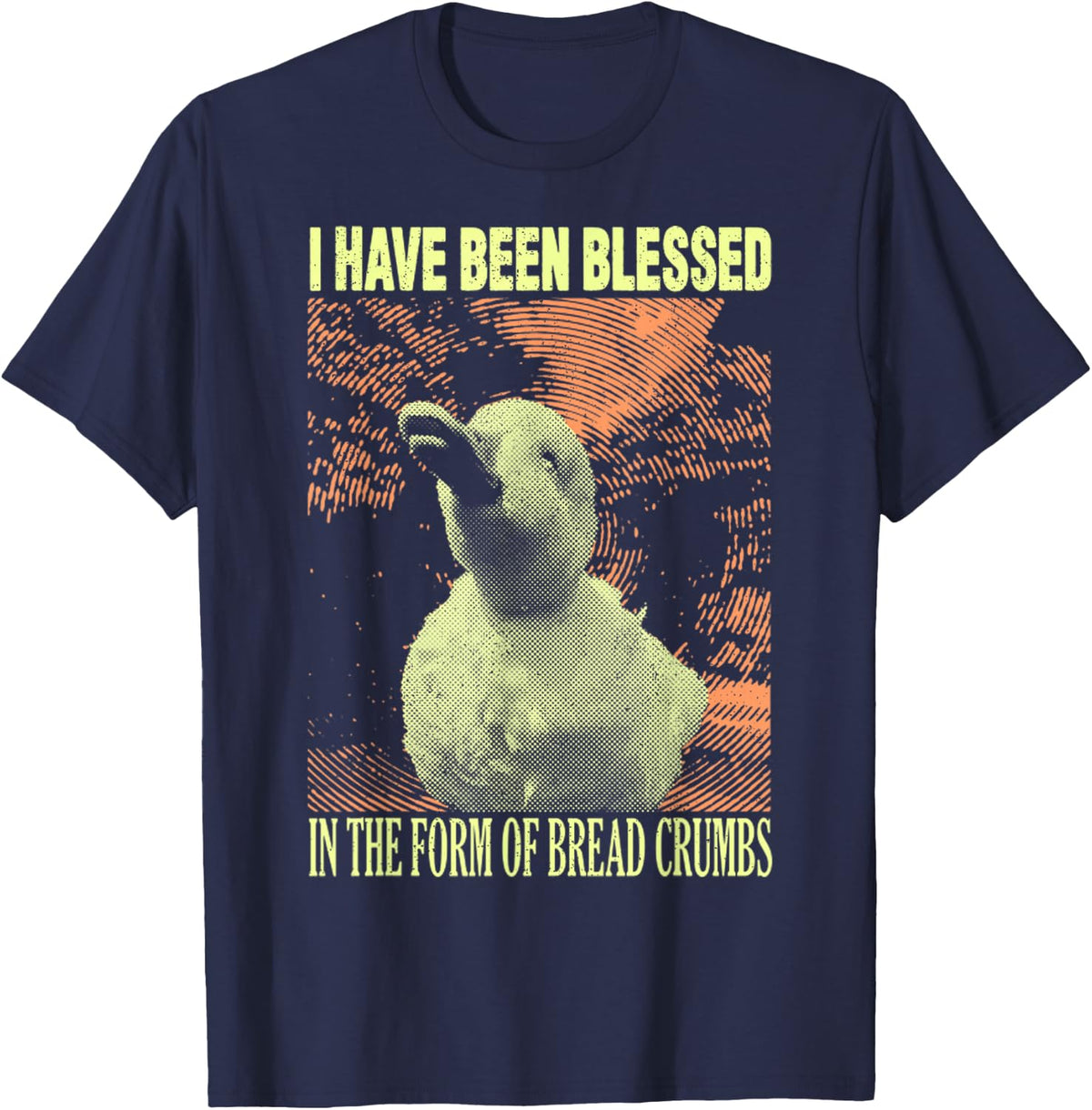 Vintage I Have Been Blessed Duck T-Shirt - Navy Blue
