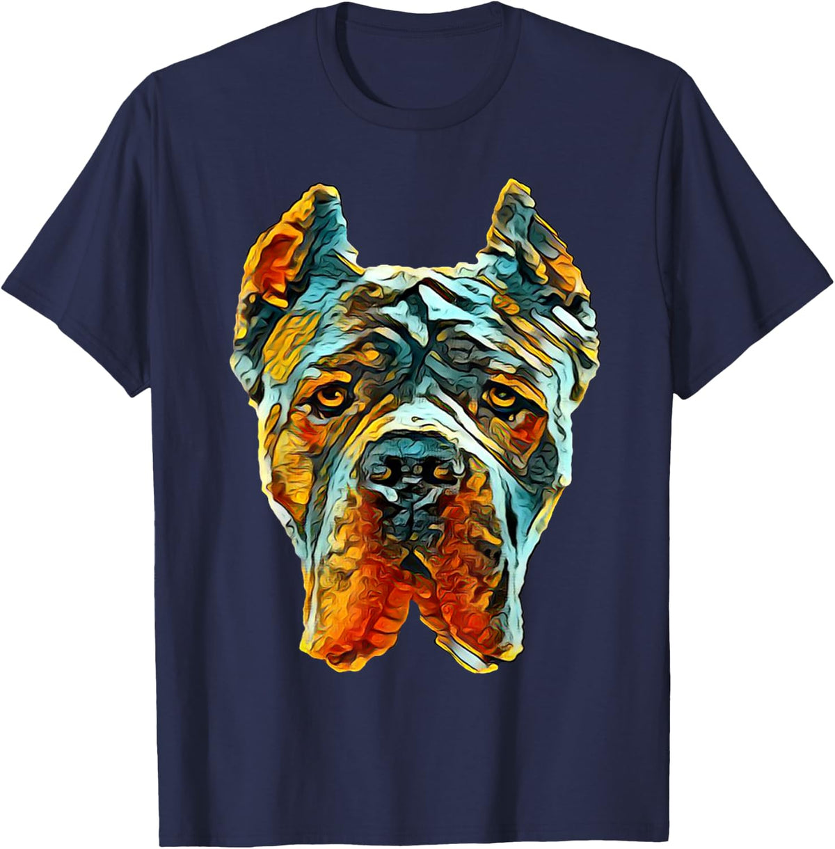 Cane Corso Italian Mastiff Dog T-Shirt - Navy Blue