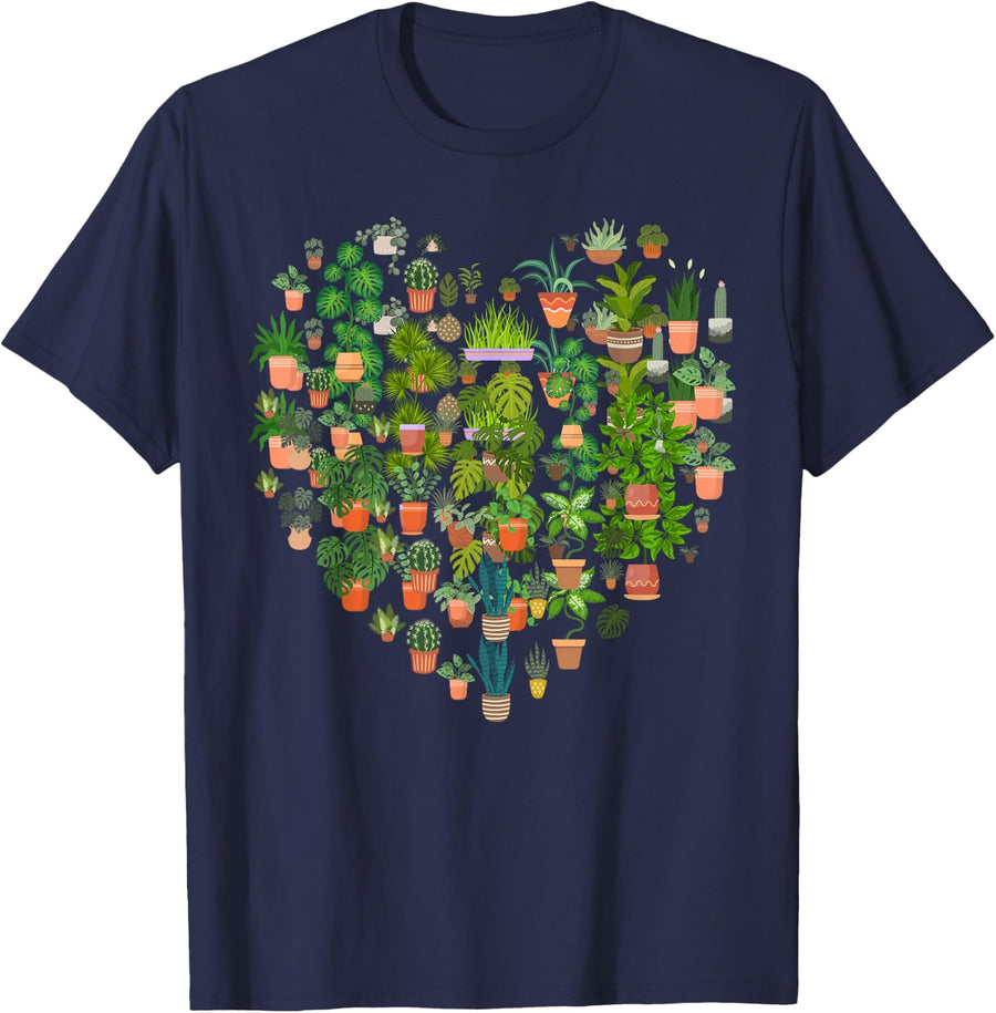 Funny Plant Lover T-Shirt Garden Gardening Lover T-Shirt - Navy Blue