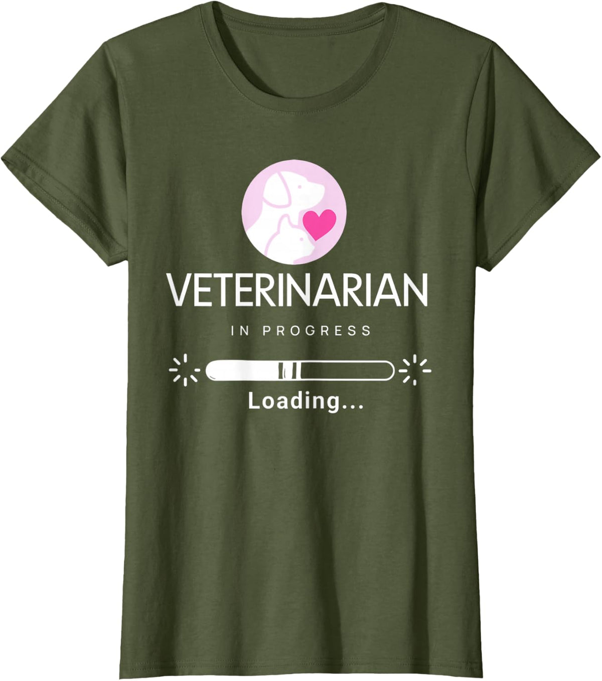 in Progress T-Shirt - Olive Green