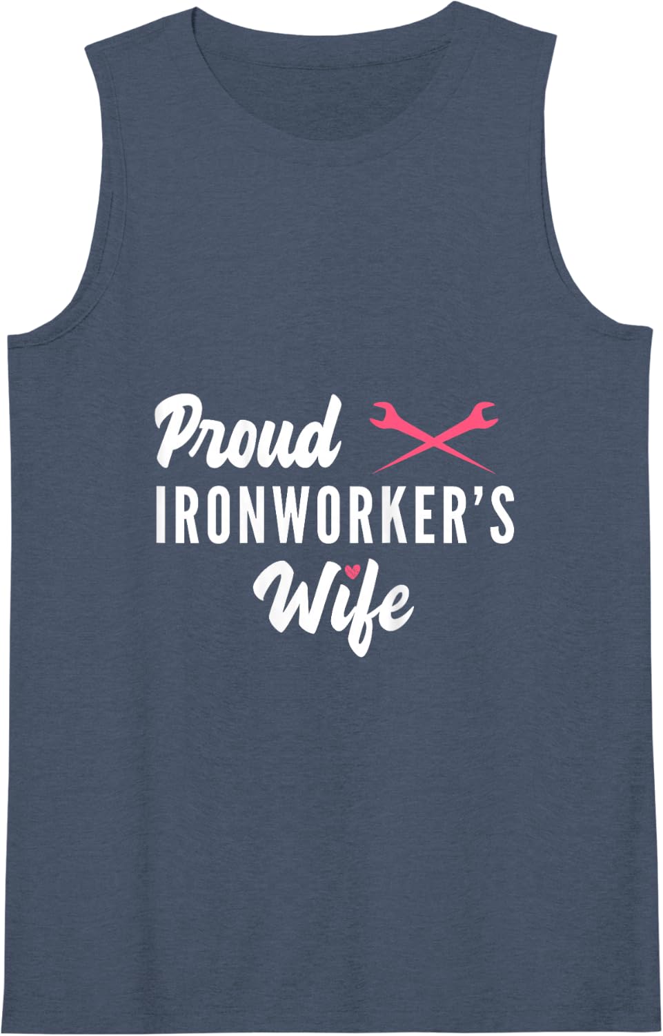 Womens Proud Ironworkers Wife Mothers Day Tank Top - Navy Blue