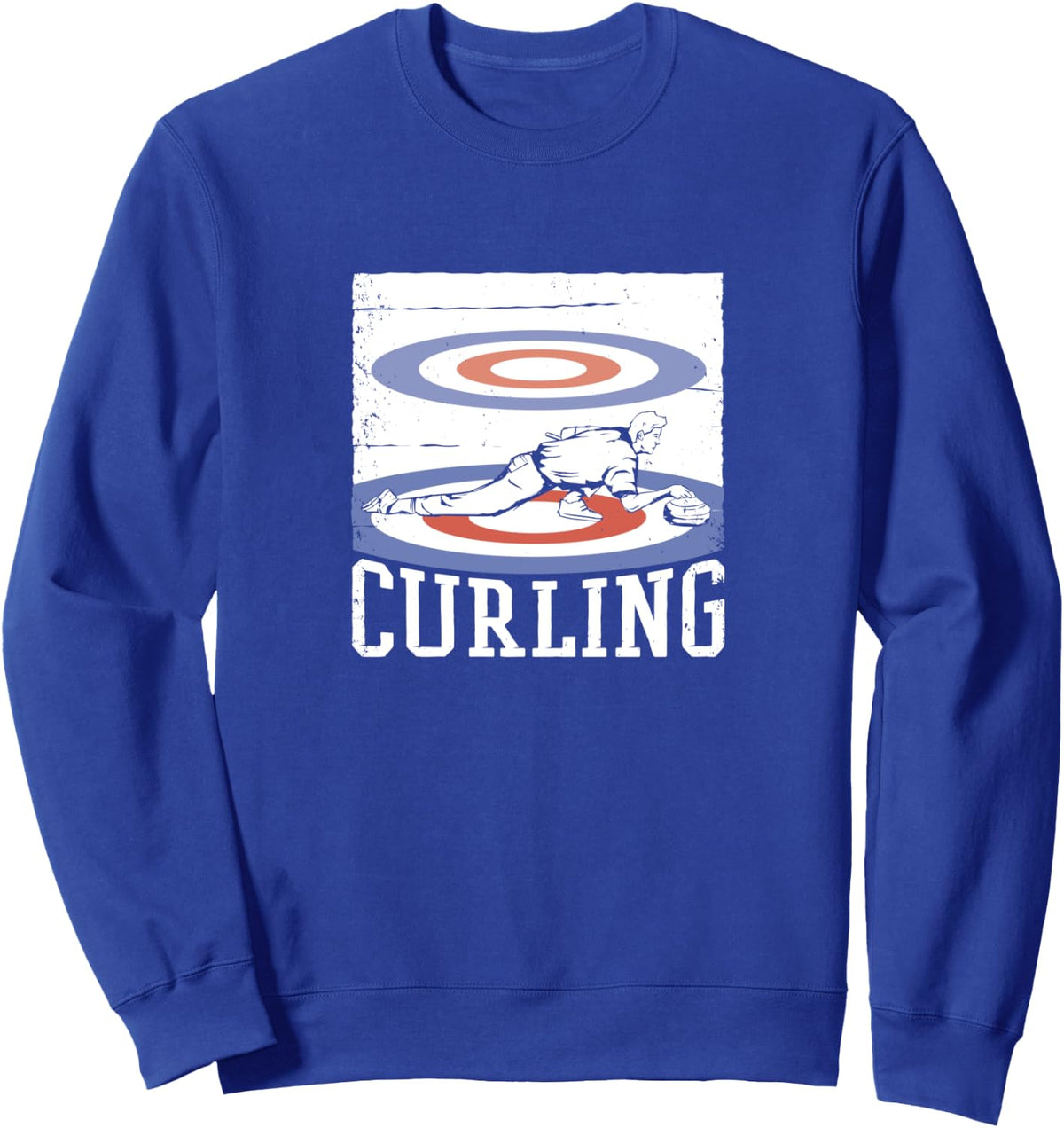 Curling Sweatshirt - Adult Unisex Royal Blue