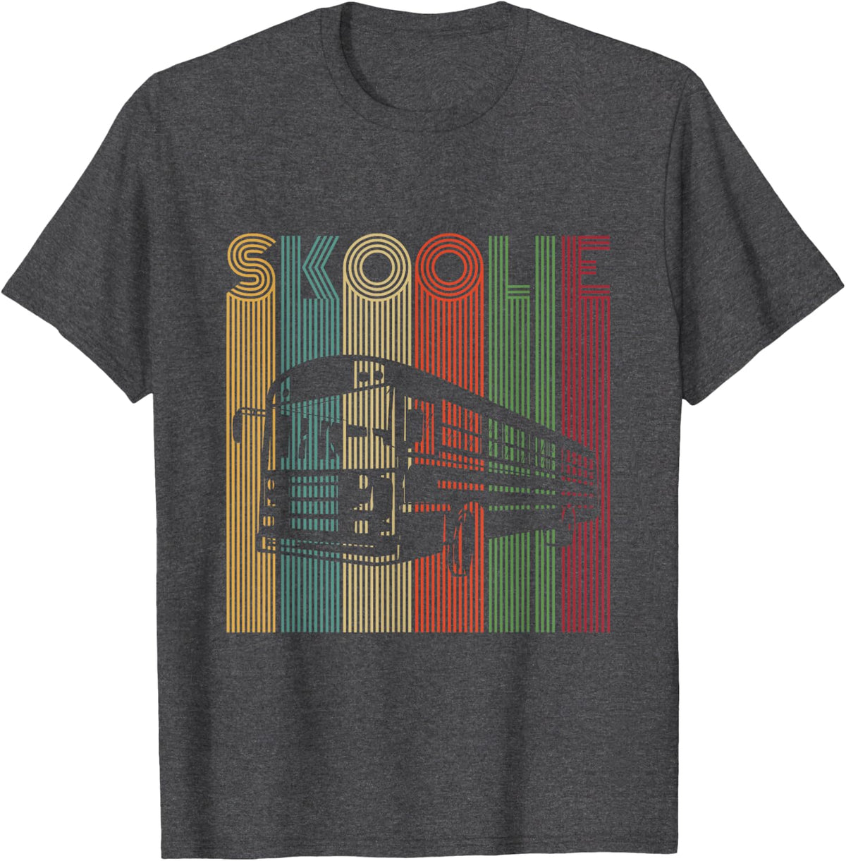 SKOOLIE Design for a Schoolie Driver T-Shirt - Dark Heather Grey