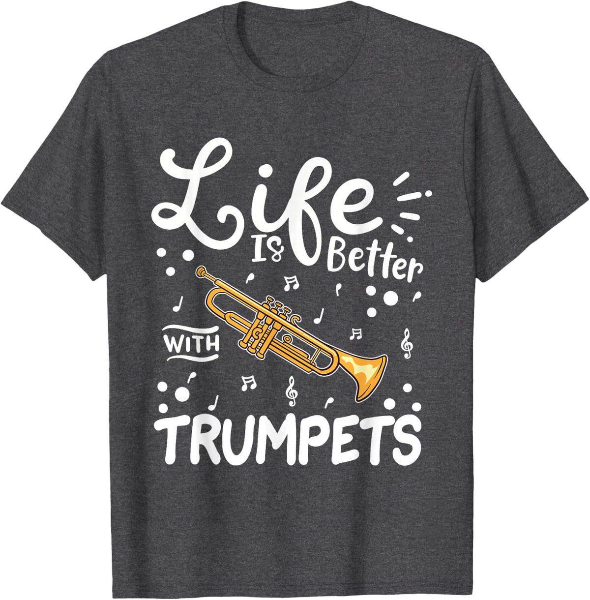 Trumpet T-Shirt - Dark Heather Grey