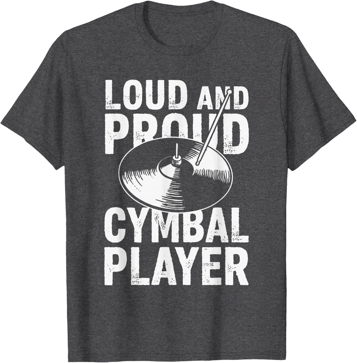 Cymbals Drummer Drumming Cymbals T-Shirt - Dark Heather Grey