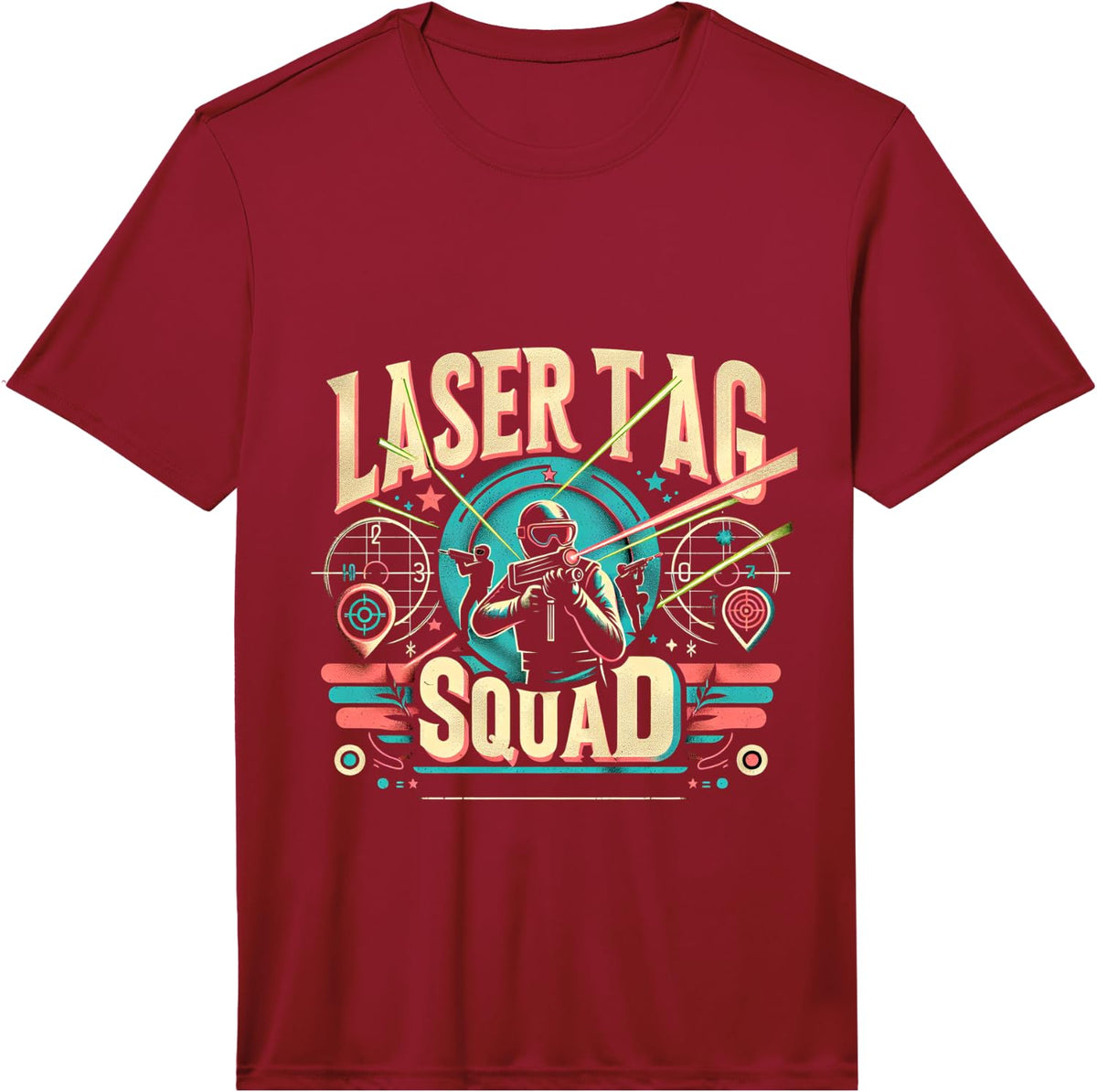 Laser Tag Squad | - Performance T-Shirt - Red