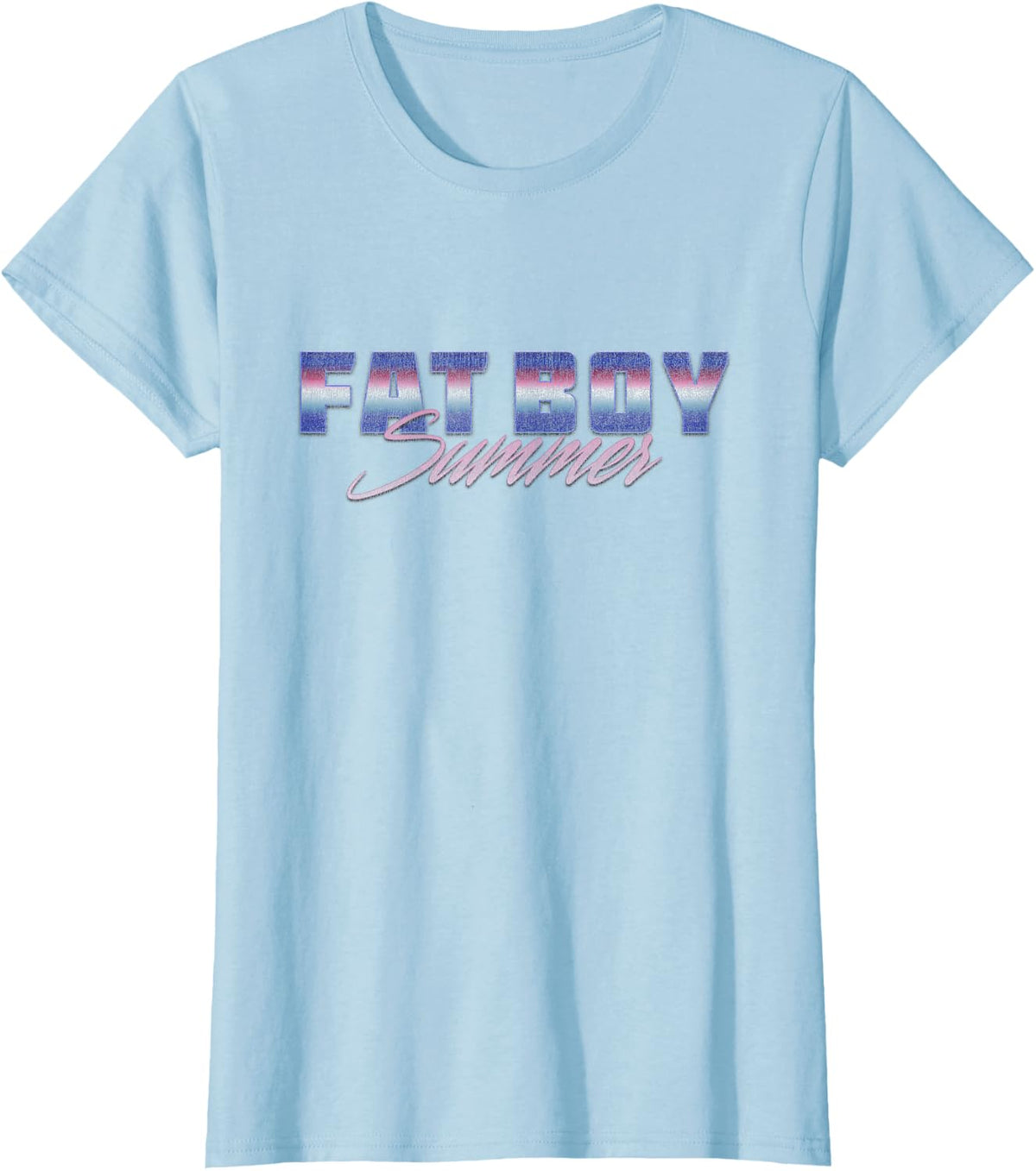 FAT BOY Summer T-Shirt - Baby Blue