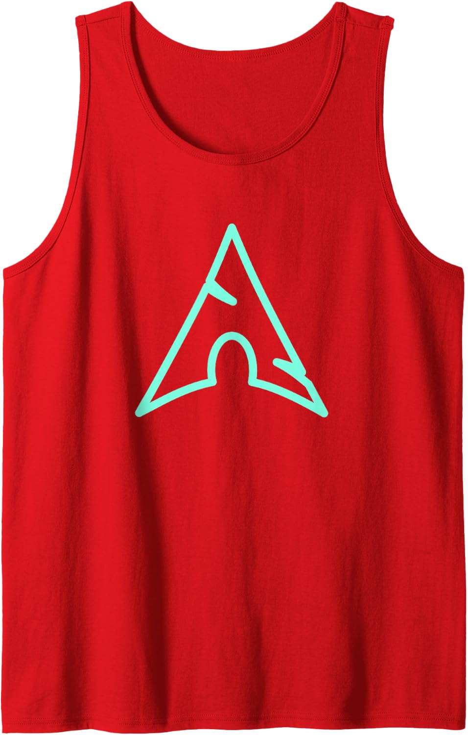Linux Lovers tee Arch Linux Logo Open Source Os Sleeveless Tank Top - Red