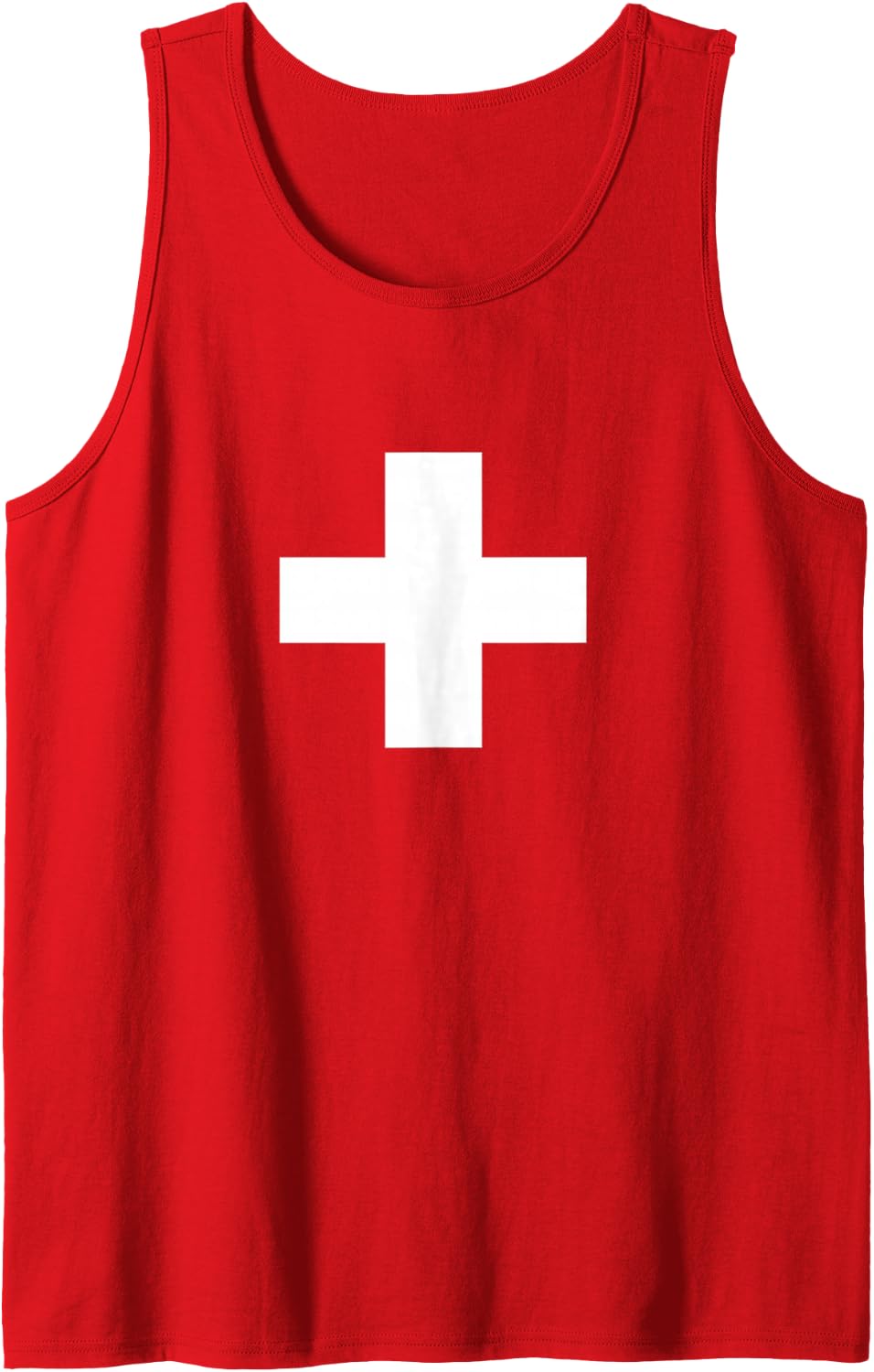 Vintage Medic Sleeveless Tank Top - Red