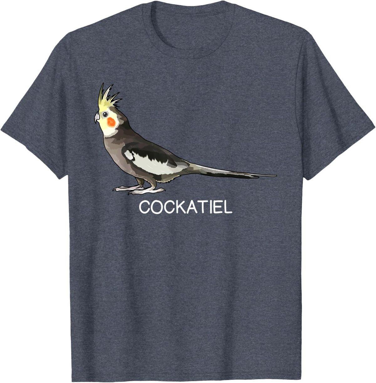 Cockatiel Bird Lover T-Shirt - Heather Blue