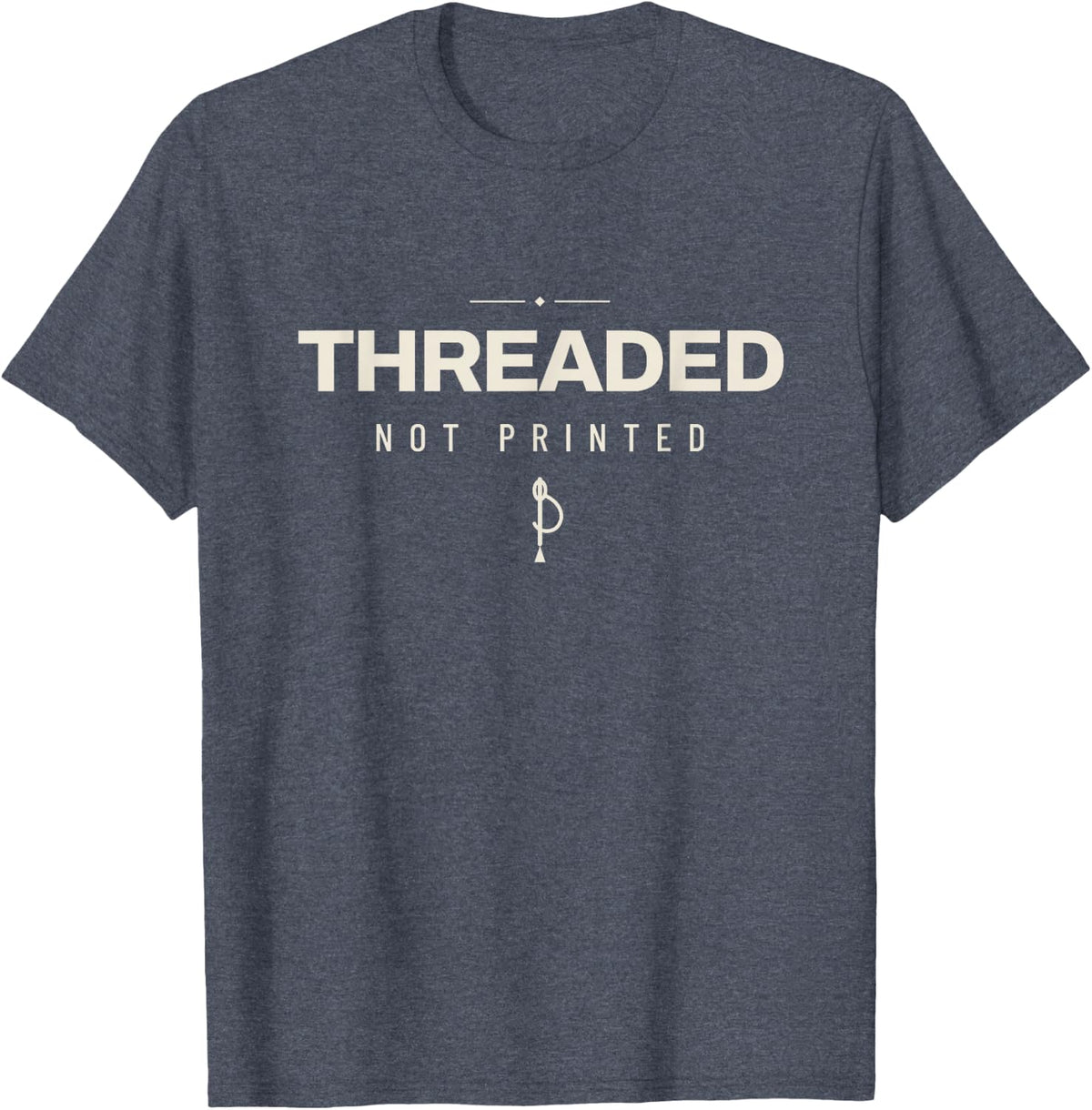 Embroidery Hoop Art Needlework Hand Embroidery T-Shirt - Heather Blue