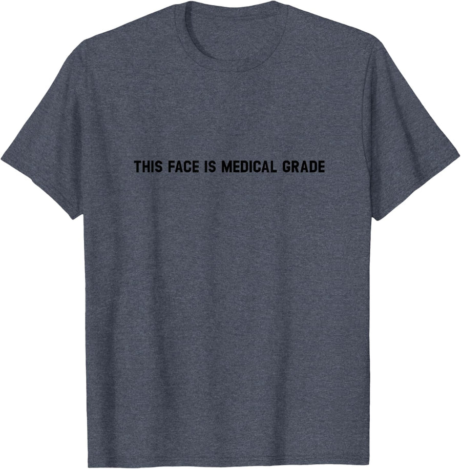 This Face is Medical Grade Aesthetic Nurse Injector T-Shirt - Heather Blue