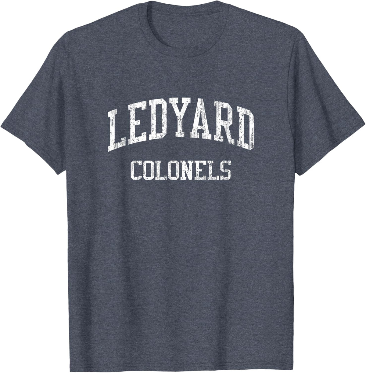 Ledyard High School HS Ledyard CT Vintage Sports T-Shirt - Heather Blue