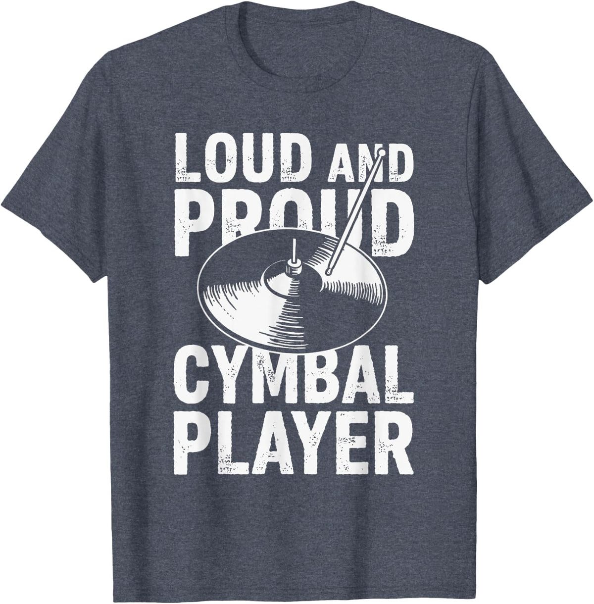 Cymbals Drummer Drumming Cymbals T-Shirt - Heather Blue
