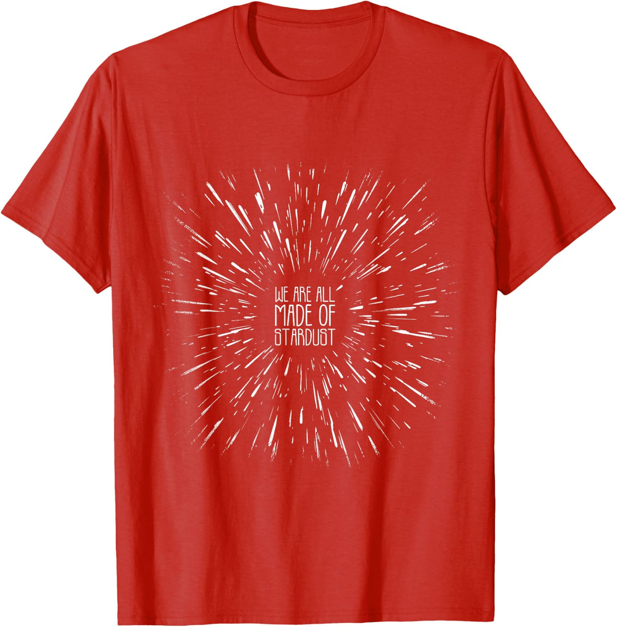 Neil deGrasse Tyson We are All Made of Stardust Sweatshirt T-Shirt - Red