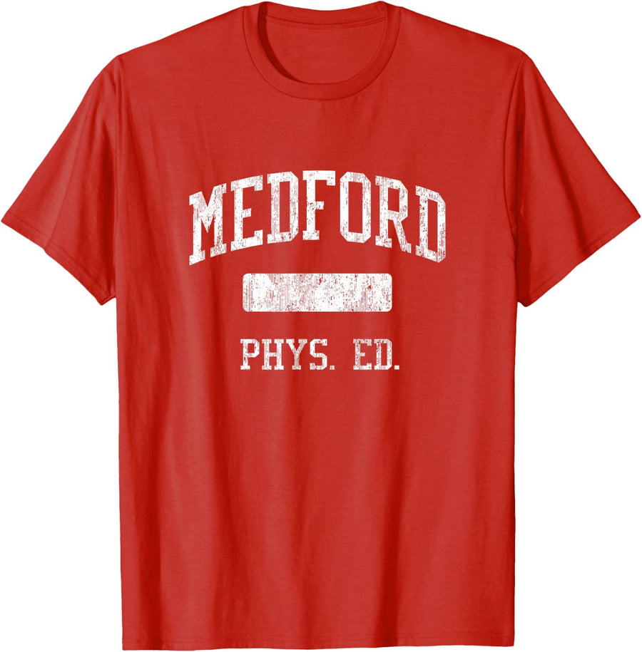 Medford High School HS Medford WI PHYS Ed T-Shirt - Red