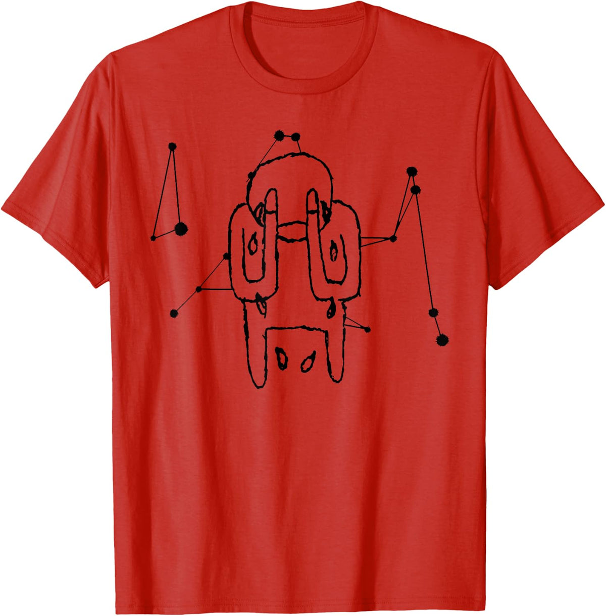 Vintage Funny Classic Crying Amnesiac Retro Music Lover T-Shirt - Red