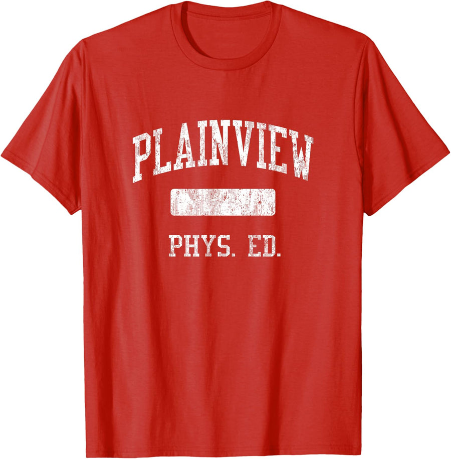 Plainview High School HS Ardmore OK PHYS Ed T-Shirt - Red