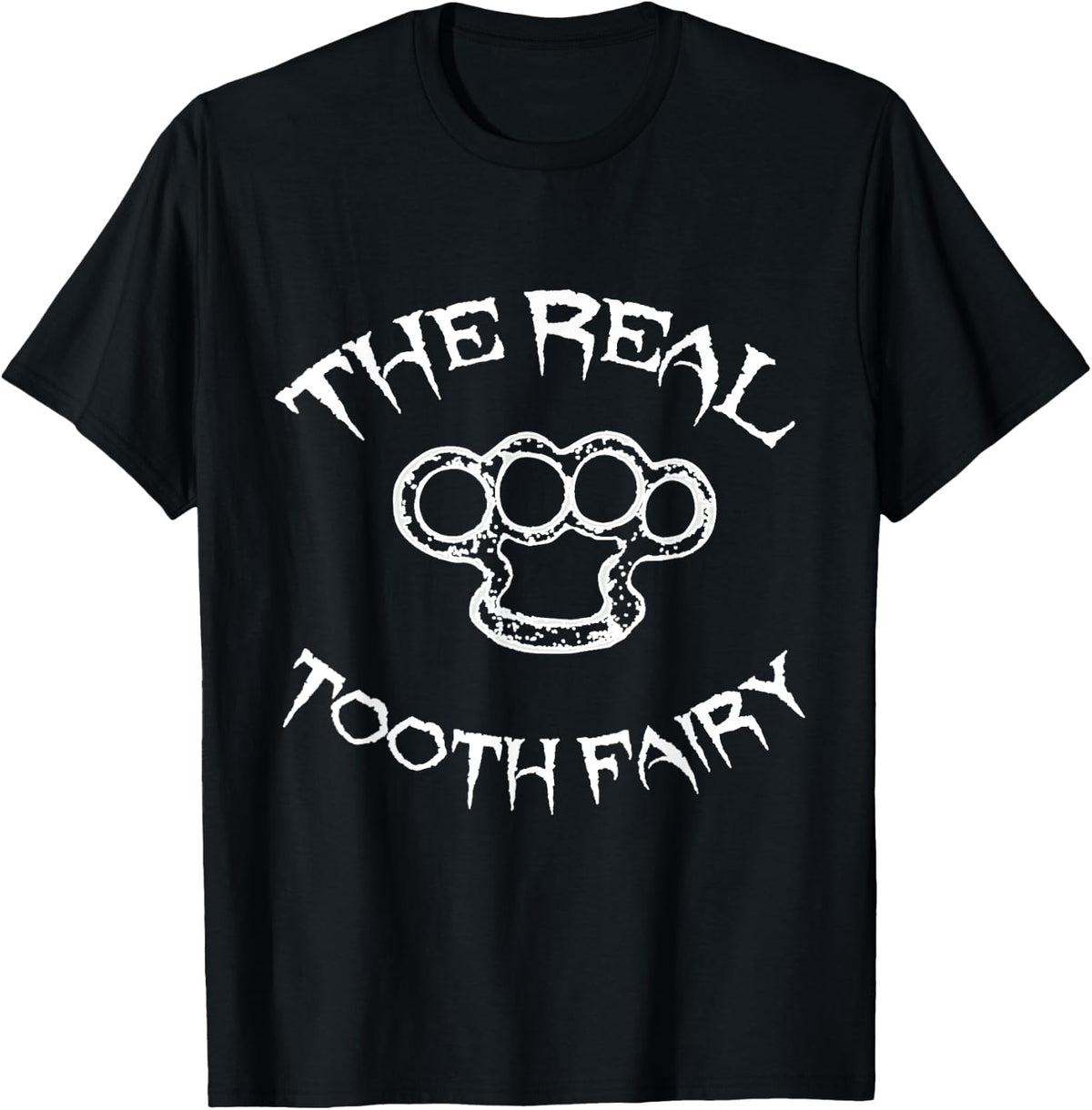 Cool Tooth Fairy Brass Knuckles Halloween T-Shirt T-Shirt - Black