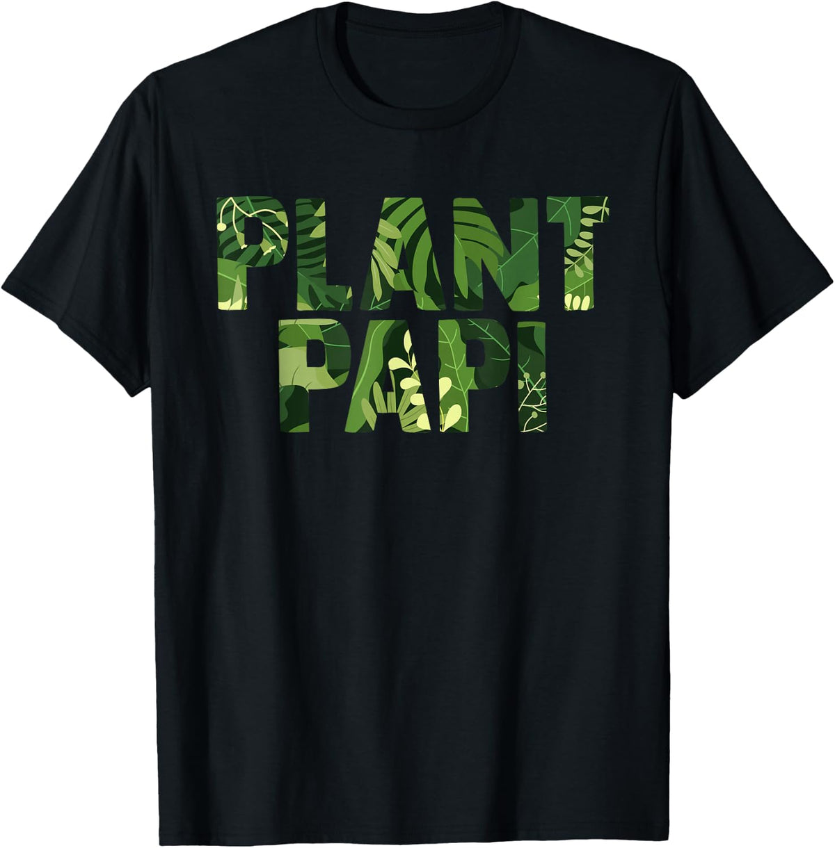 Plant Papi Plant Lover Plant Daddy Pot Indoor Gardener T-Shirt - Black