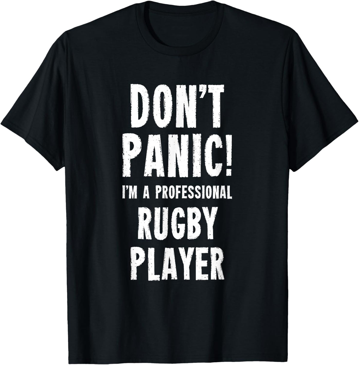 Rugby Player T-Shirt - Black
