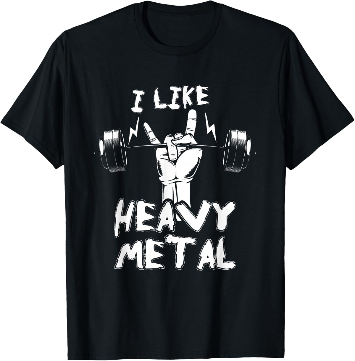 Exercise Fitness Instructor Personal Trainer Gift Heavy Metal Weightlifting Bodybuilding Gym Workout Barbell T-Shirt - Black