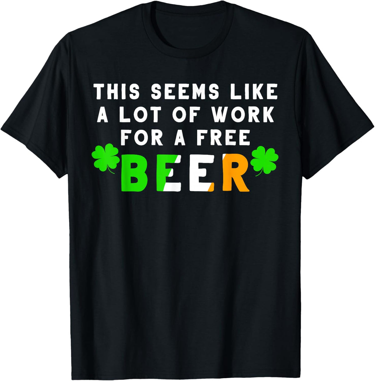 St Patricks Day Running Design Gift For Irish Beer Races T-Shirt - Black
