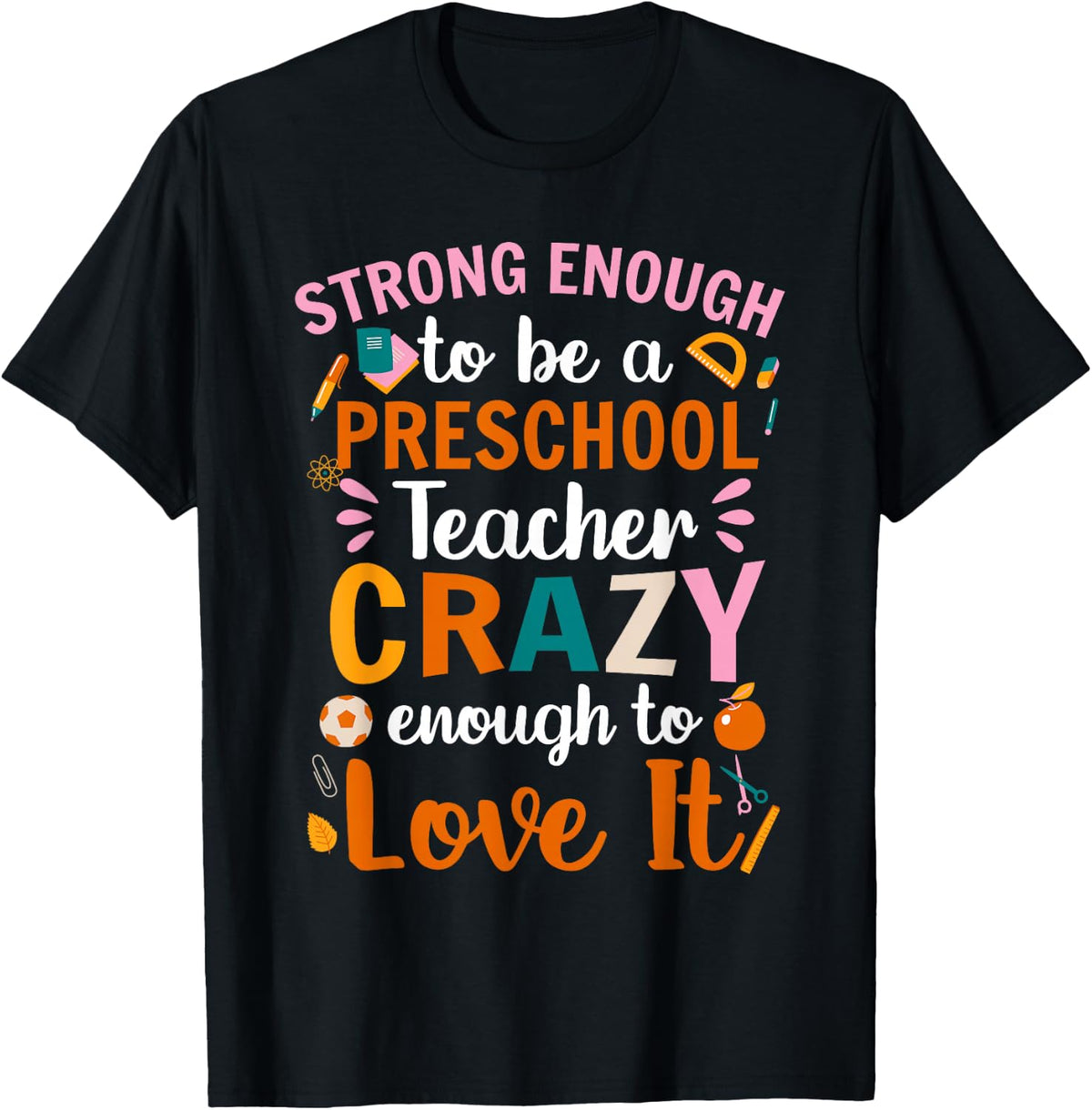 Preschool Teacher Nursery Pre-K Instructors Preschoolers T-Shirt - Black