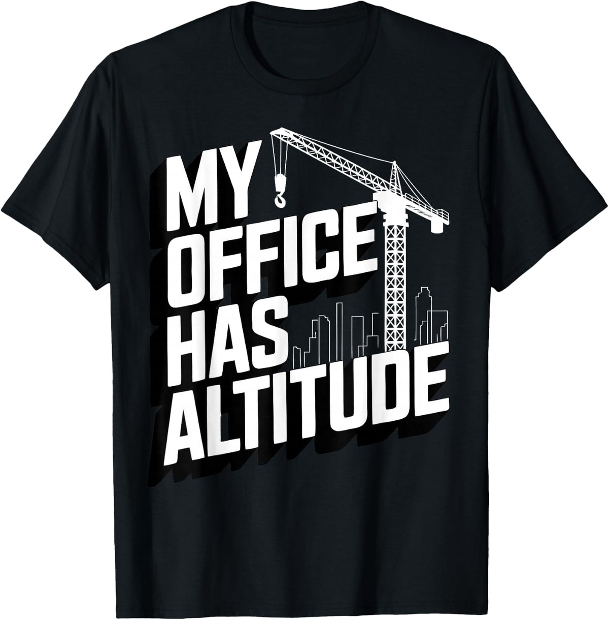 Professional Crane Operator T-Shirt - Black