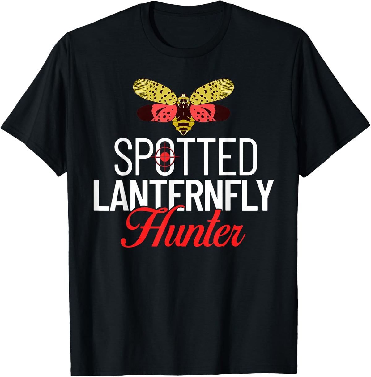 Spotted Lanternfly Trap Insect Spray Lantern Fly T-Shirt - Black