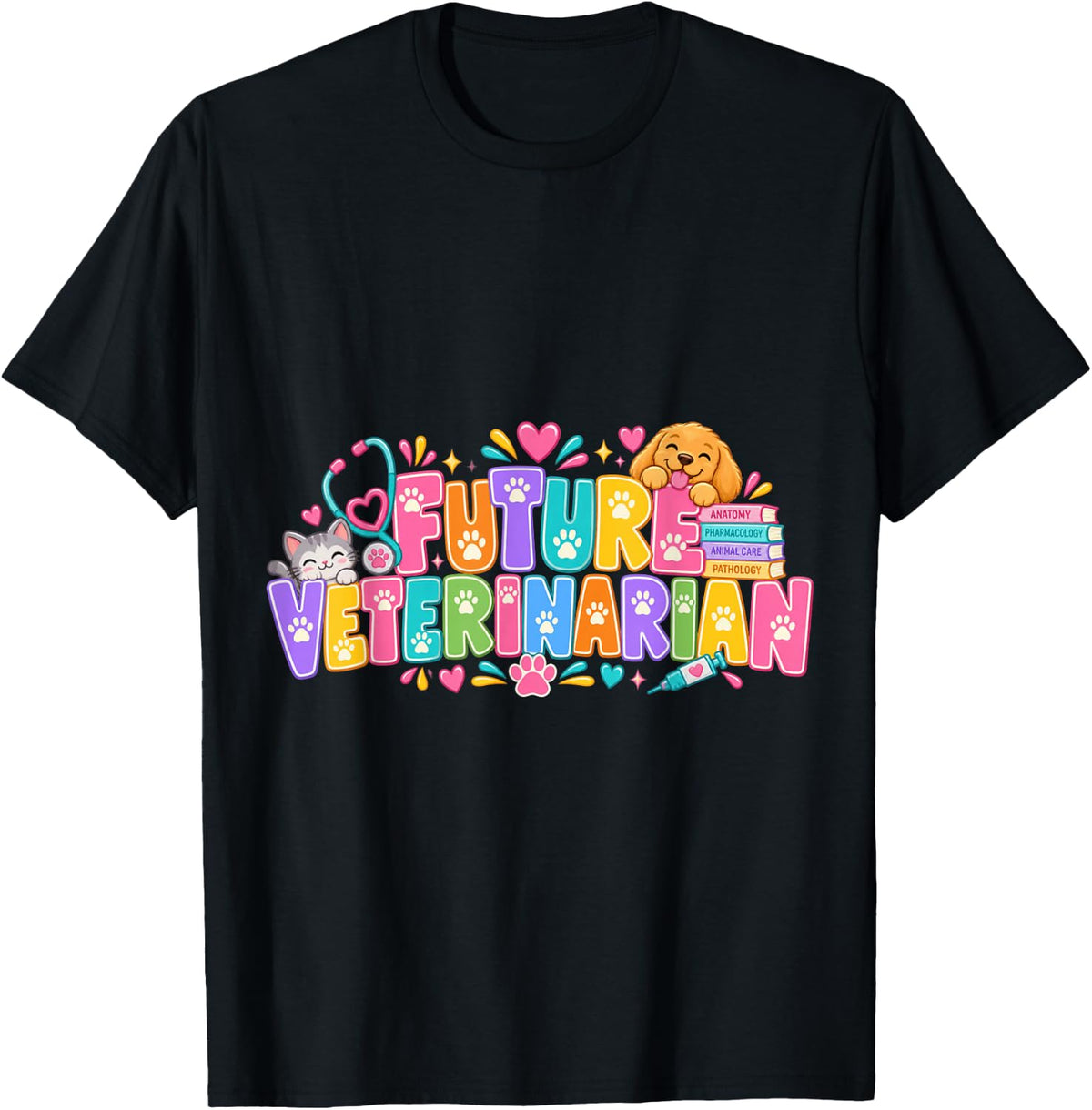 Future Veterinarian T-Shirt - Black