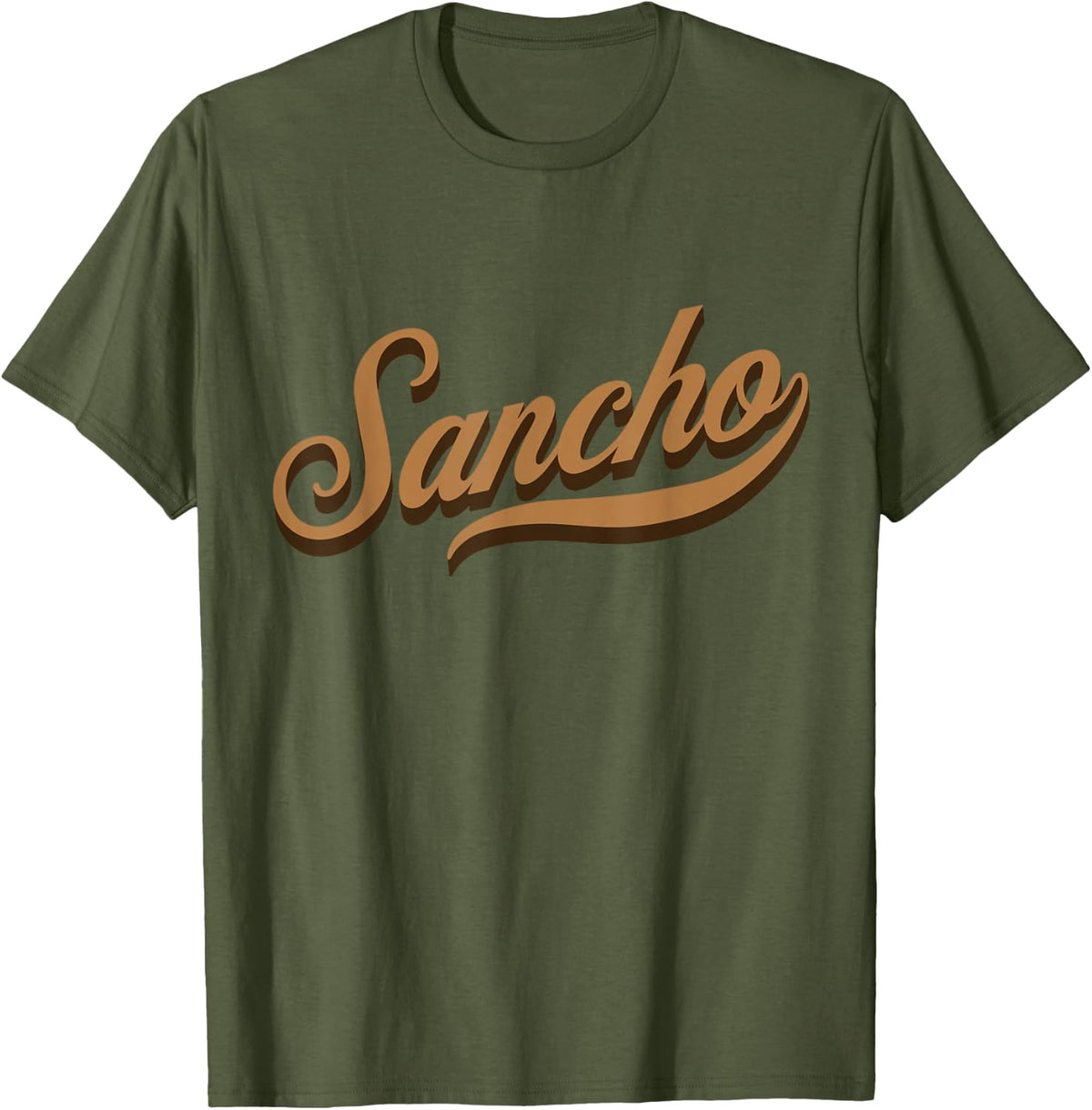 SANCHO typography T-Shirt - Olive Green
