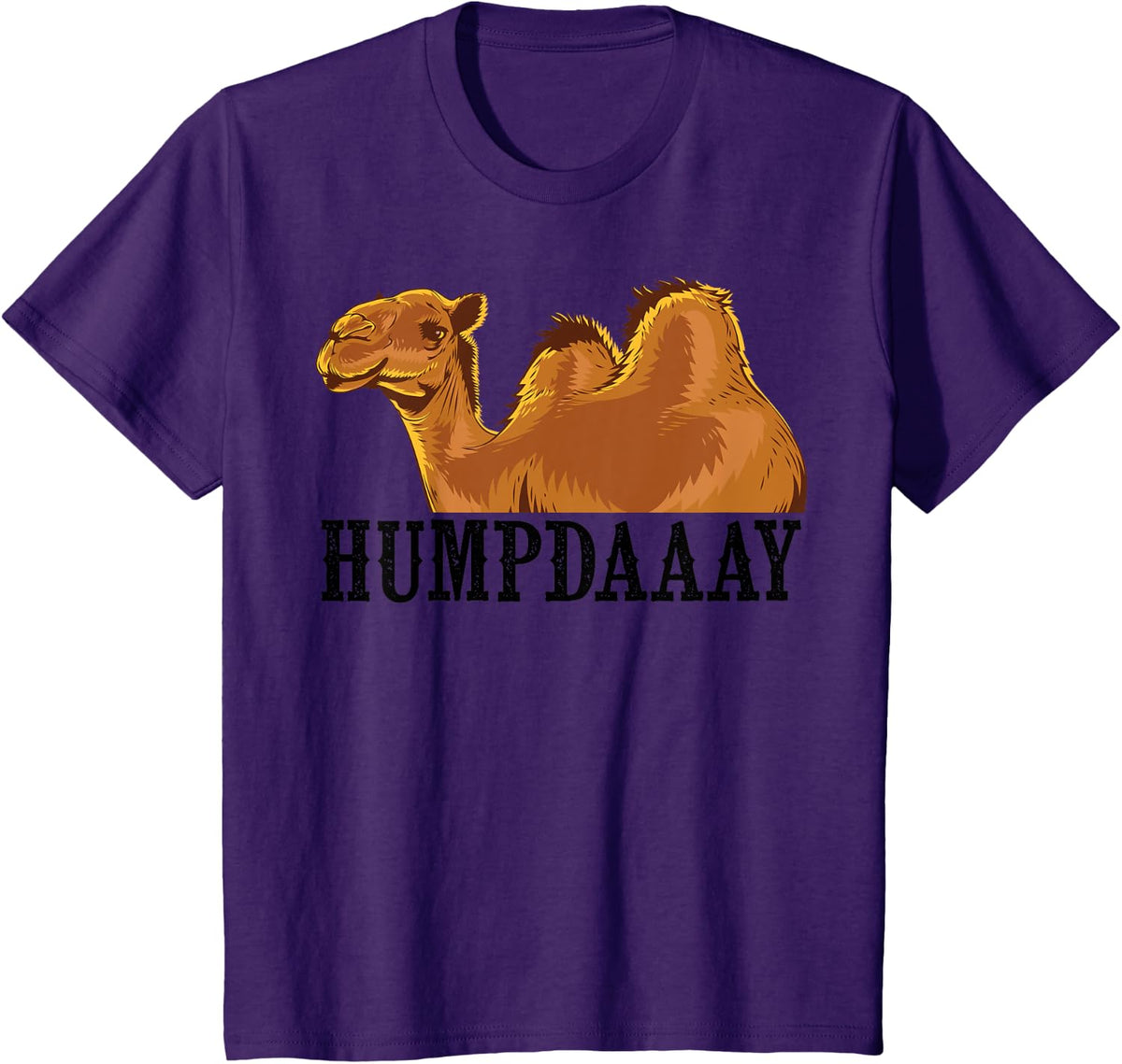Funny Hump Day Camel Gift For Men Women Cool Happy Wednesday T-Shirt - Purple