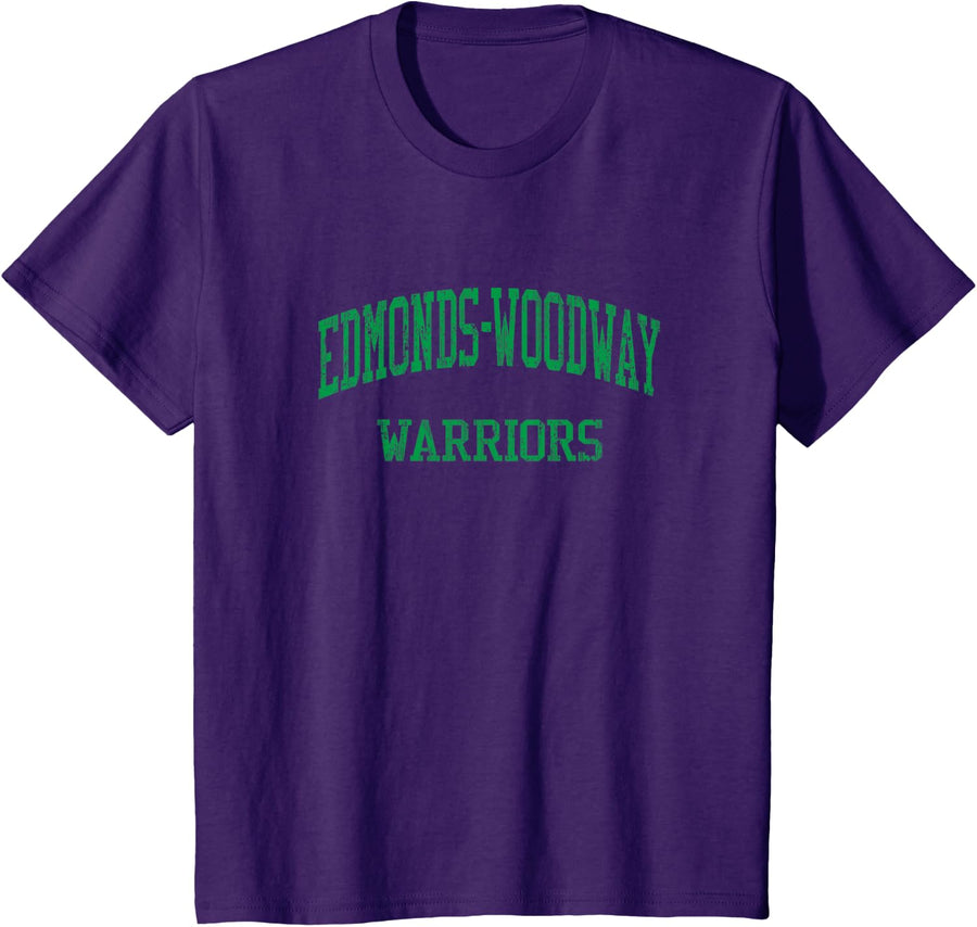 Edmonds-Woodway High School HS Edmonds WA Vintage Sports T-Shirt - Purple