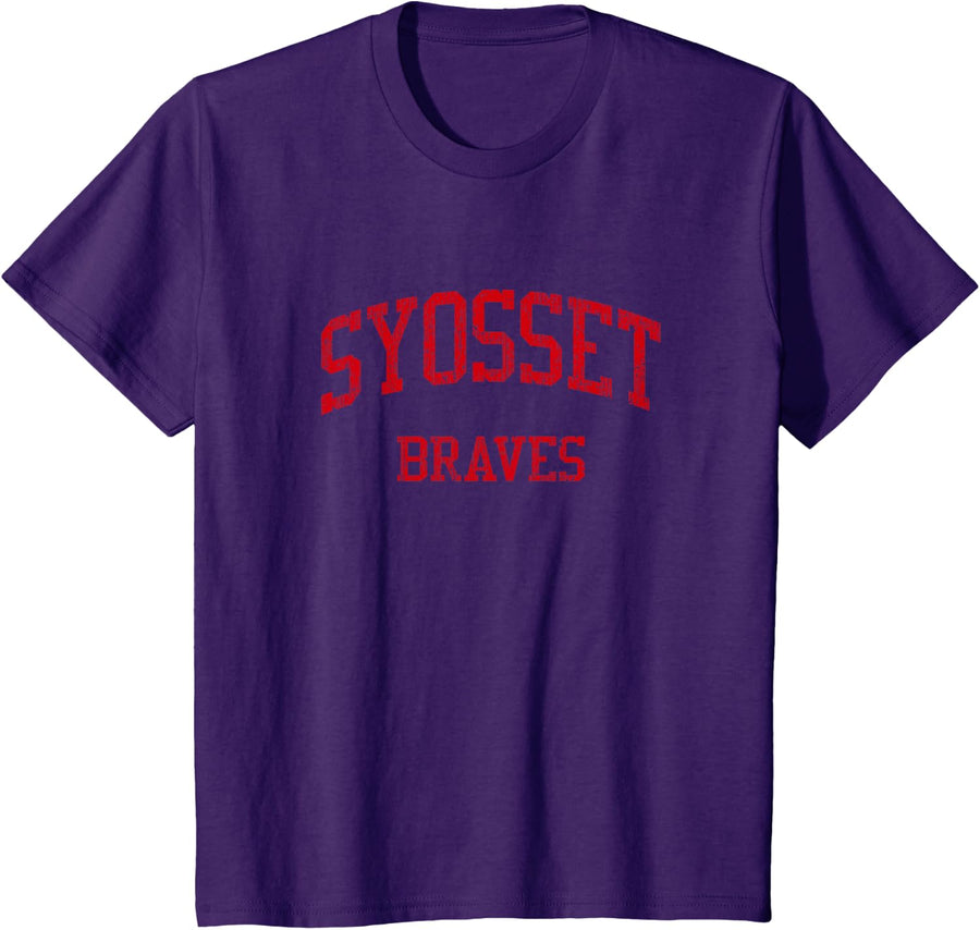 Syosset High School HS Syosset NY Vintage Sports T-Shirt - Purple