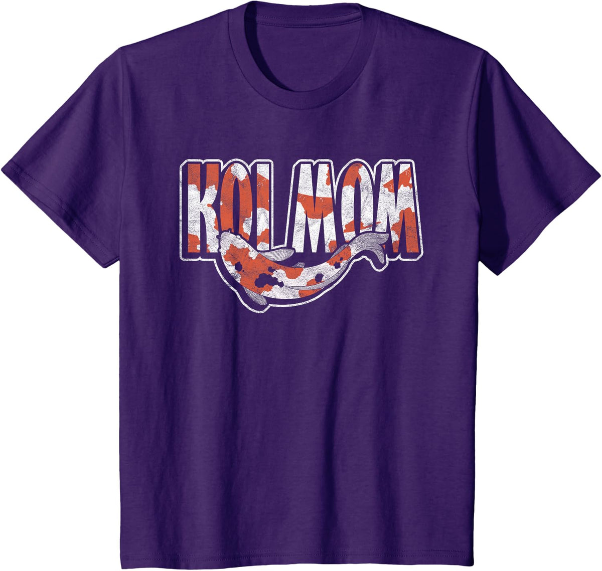 Koi Fish Ornamental Carp Koi Mom T-Shirt - Purple