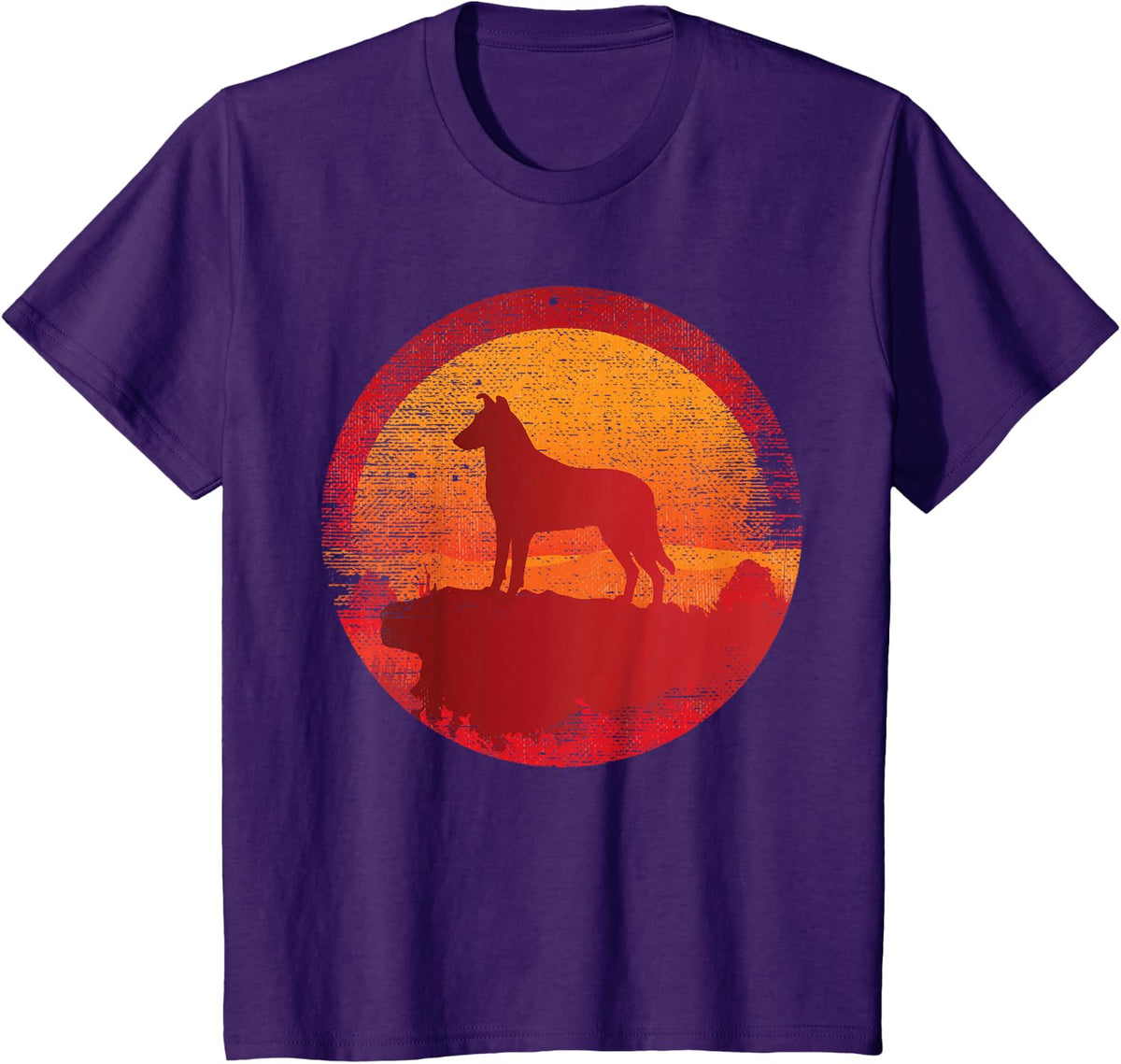 Smooth Collie Dog Breed T-Shirt - Purple