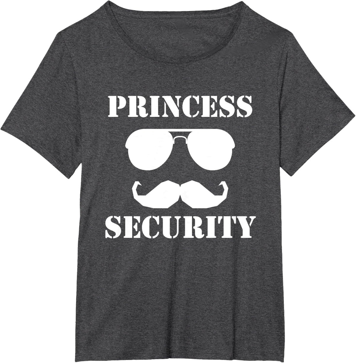 Princess Security Family Guardian Safety Patrol T-Shirt - Dark Heather Grey