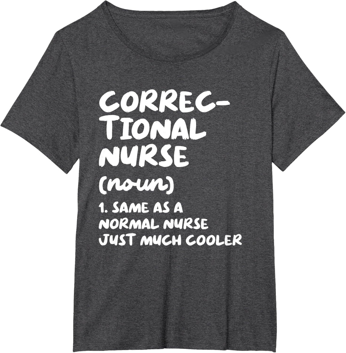 Correctional Nurse Definition Funny Nursing T-Shirt - Dark Heather Grey